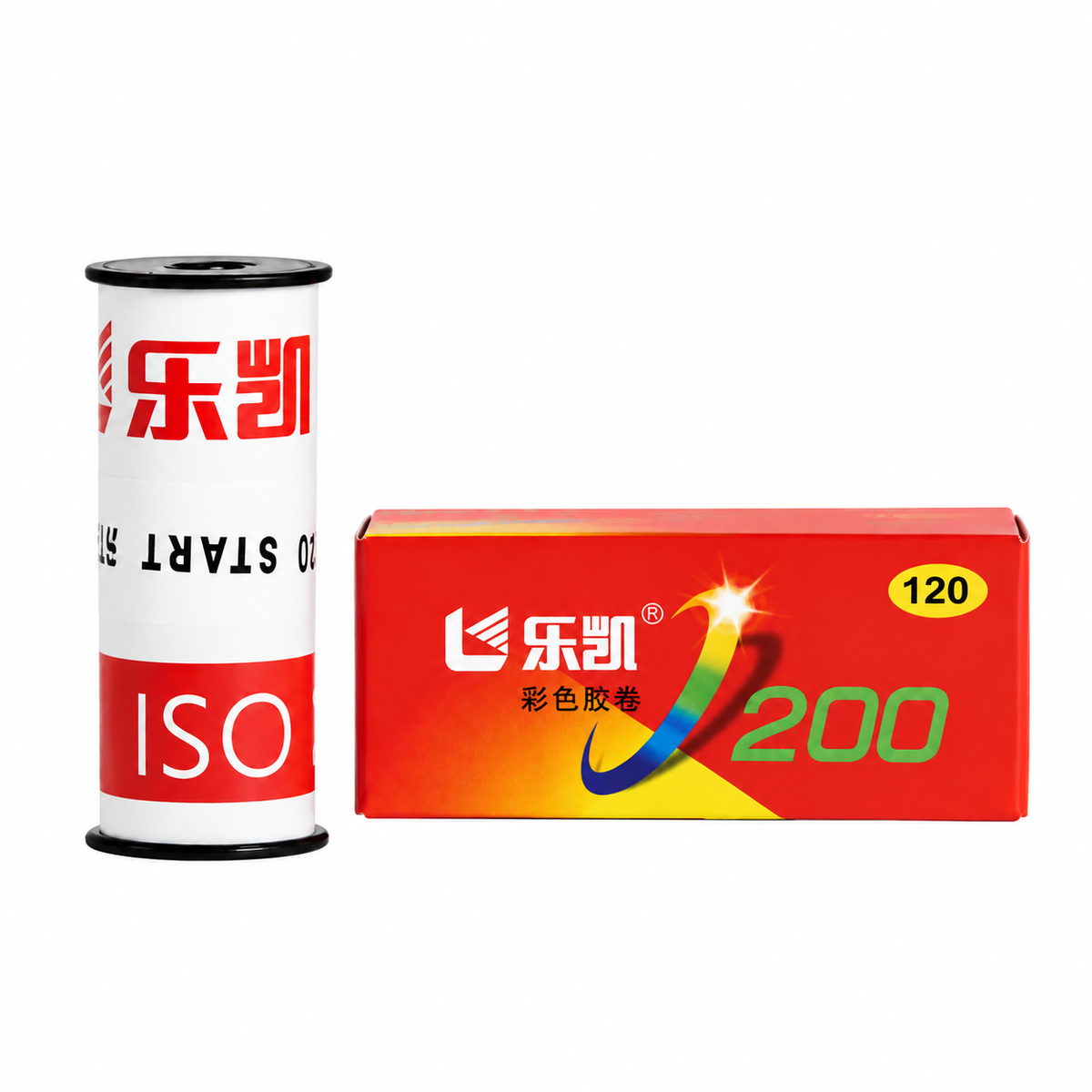 Lucky Color 200 120 medium format kleurfilm – filmrol en verpakking