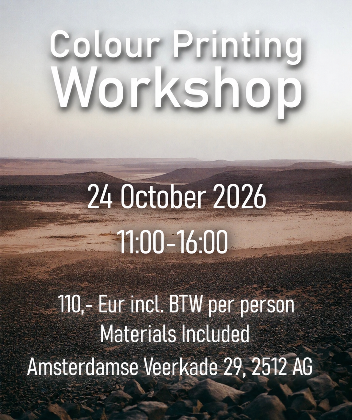 Colour Printing Workshop – 24 October 2026