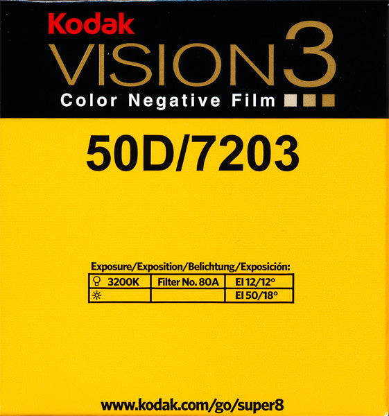 Kodak Vision3 50D Super 8 film