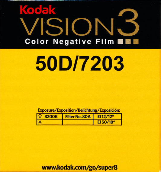 Kodak Vision3 50D Super 8 film