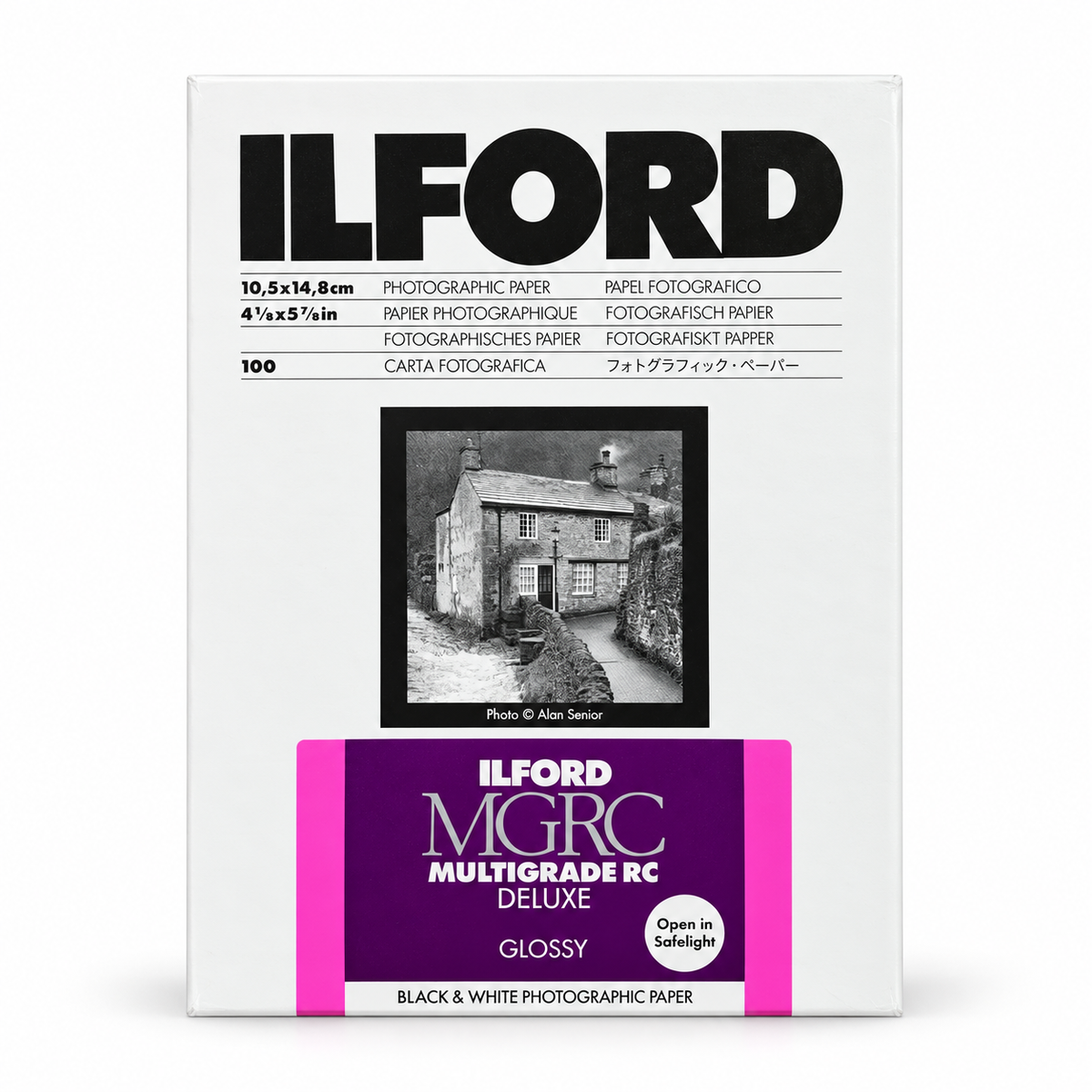 ILFORD Multigrade RC Deluxe Glanzend – 10,5 × 14,8 cm – 100 vellen