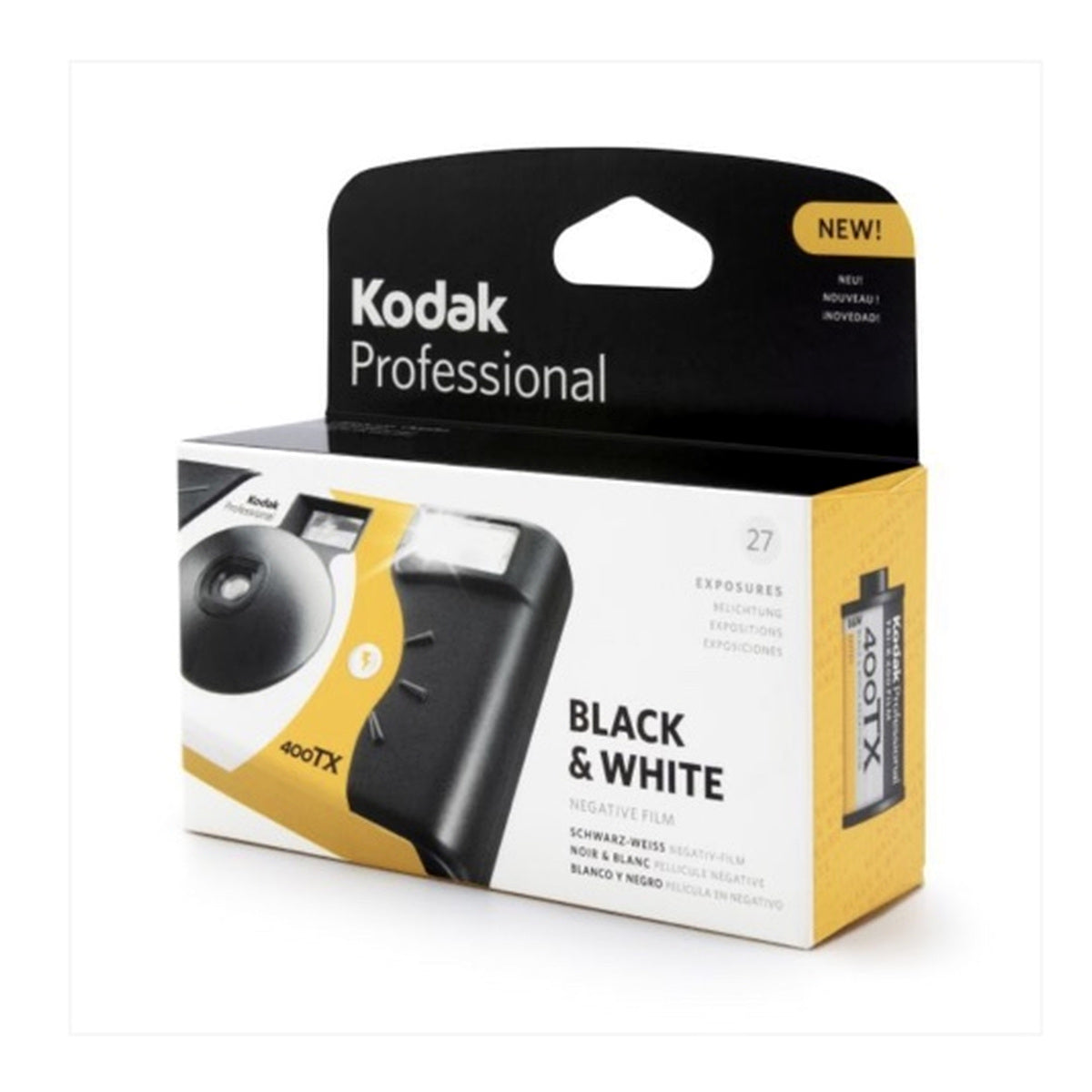 Kodak Professional Tri-X B&W Flash Camera verpakking schuin