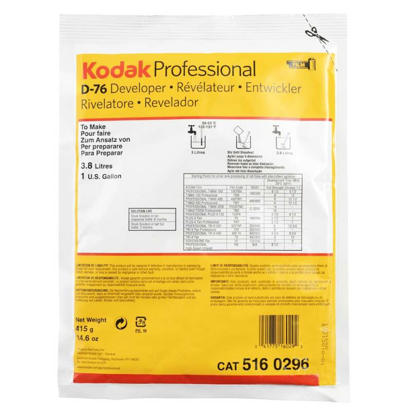 Kodak D-76 filmontwikkelaar – voor 1 liter