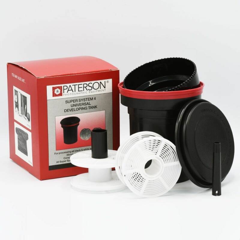 Paterson System 4 ontwikkeltank – met 2 spiralen