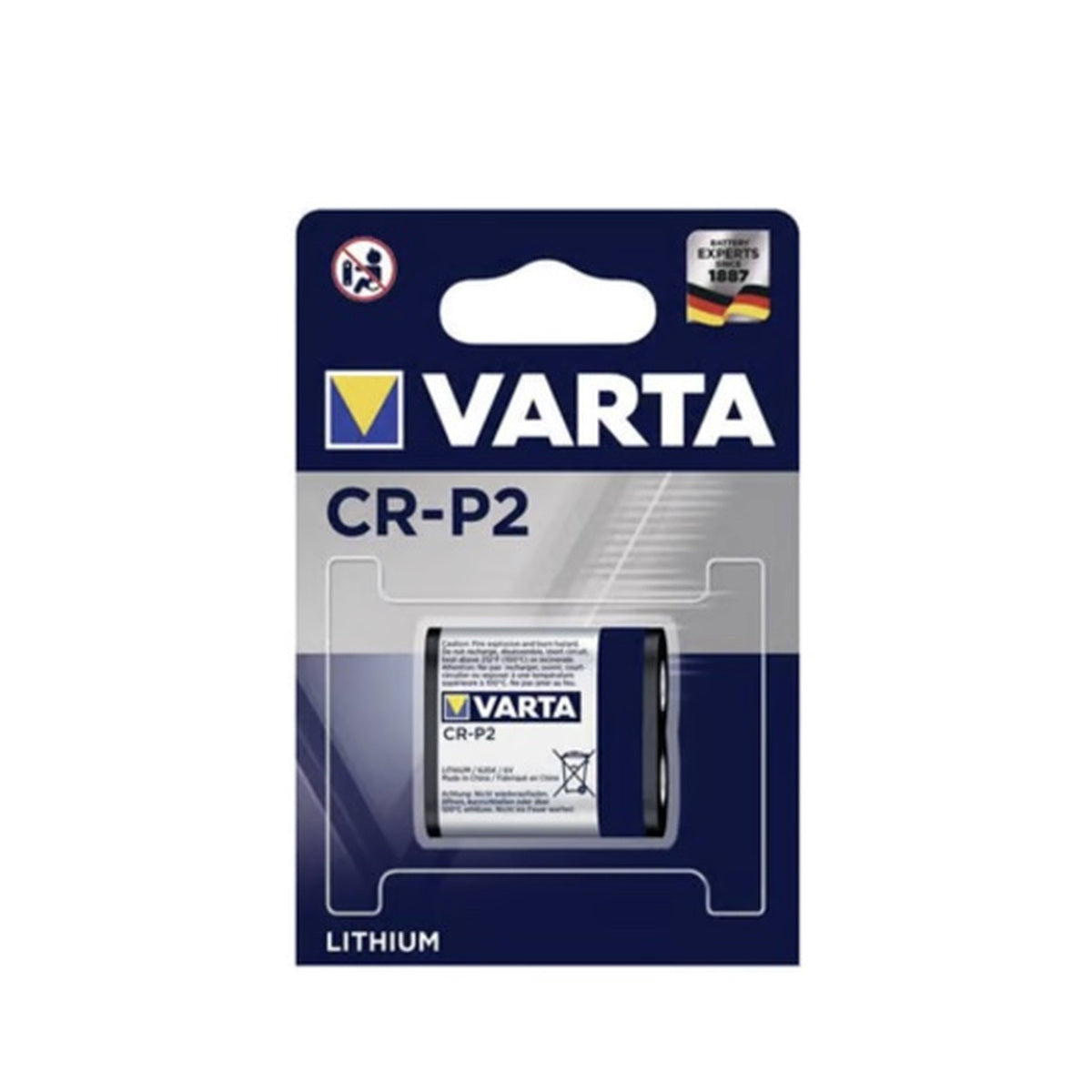 Varta CR-P2 Lithium 6V fotobatterij